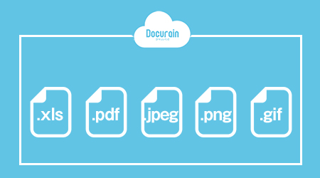 クラウド帳票開発エンジンDocurainの利用フロー：出力形式はPDF・Excel・JPEG・PNG・GIFから選べる！